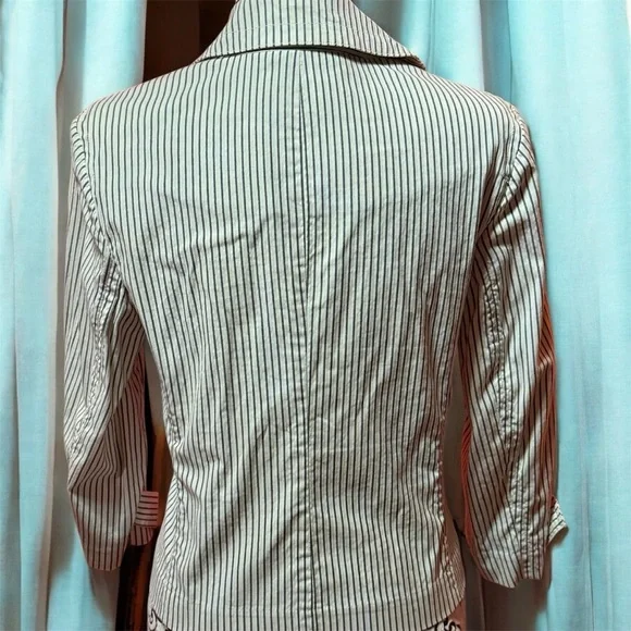 Talbots Petite Striped Blazer Size 12 - Picture 2 of 3